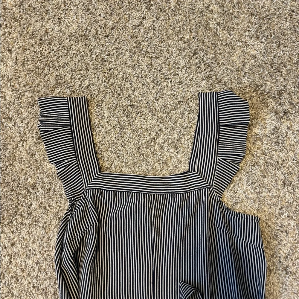 Monteau Women Striped Jumpsuit with Pockets XS - Picture 5 of 10